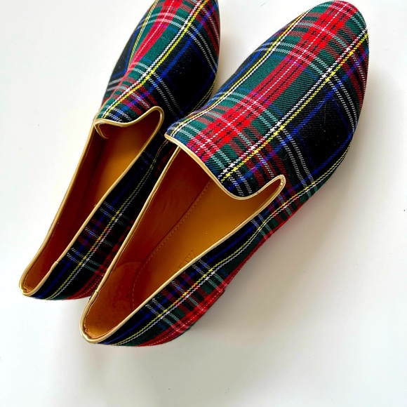 J Crew Tartan Flats• Sz 7 - Picture 3 of 10